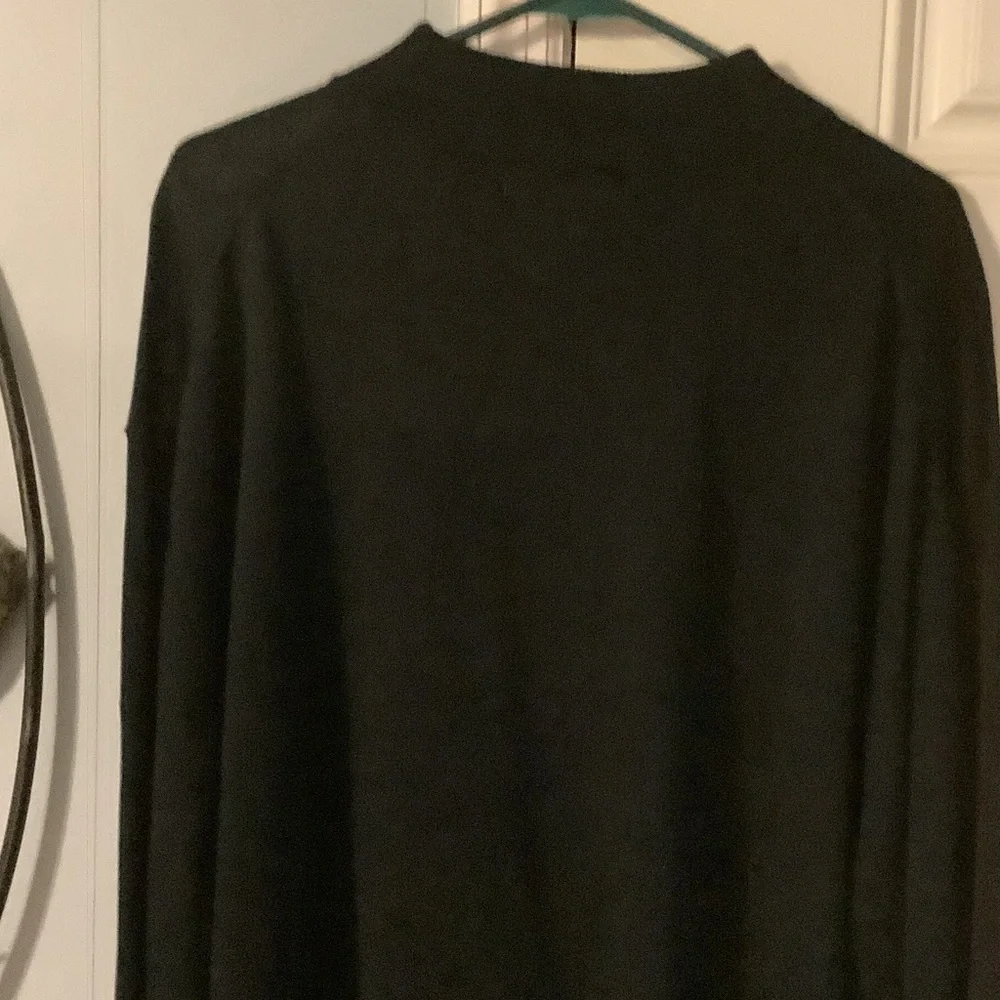 Classic Black mock Turtleneck Sweater for Men,‎ wool 46%
